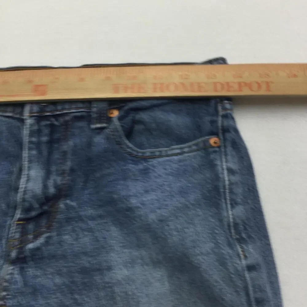 Levis 511 Jeans Mens 29x30 Blue Denim Slim Straight Leg Medium Wash Distressed